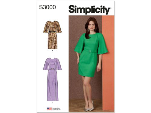 Great value Simplicity Pattern S3000 MISS/PLUS SPECIAL OCC- Size AA (10-12-14-16-18) available to order online New Zealand