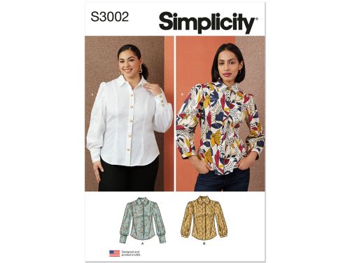 Great value Simplicity Pattern S3002 MISSES/PLUS TOP / VEST- Size M1 (10-12-14-16-18) available to order online New Zealand