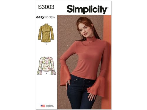 Great value Simplicity Pattern S3003 MISSES TOP / VEST- Size U5 (16-18-20-22-24) available to order online New Zealand