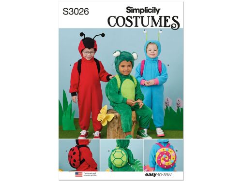 Great value Simplicity Pattern S3026 TODDLER COSTUME- Size A (1/2-1-2-3-4) available to order online New Zealand