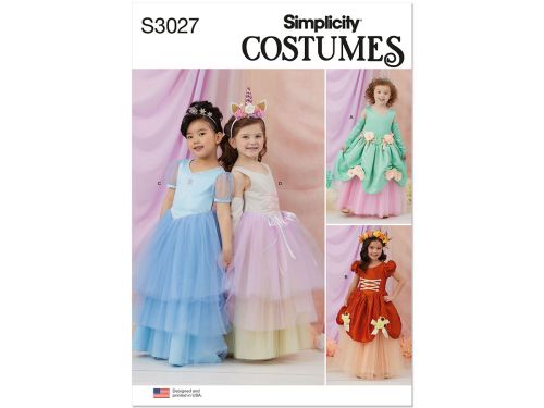 Great value Simplicity Pattern S3027 CHILD COSTUME- Size A (3-4-5-6-7-8) available to order online New Zealand