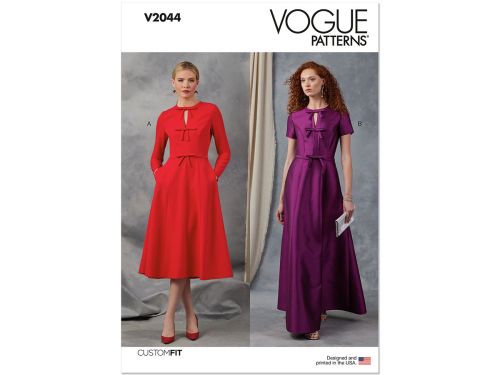 Great value Vogue Pattern V2044 MISSES DRESS- Size B5(8-10-12-14-16) available to order online New Zealand