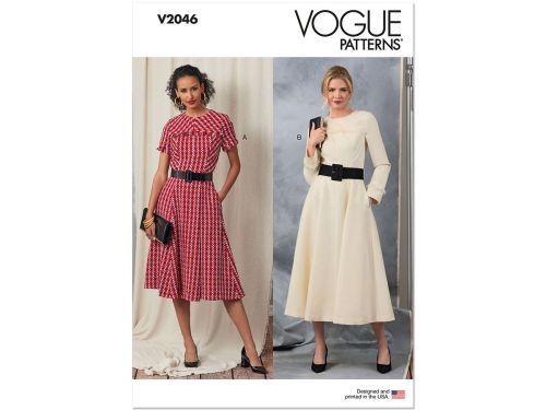 Great value Vogue Pattern V2046 MISSES DRESS- Size D5 (4-6-8-10-12) available to order online New Zealand