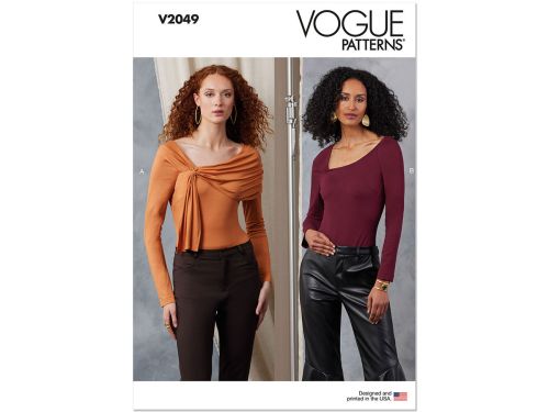 Great value Vogue Pattern V2049 MISSES TOP / VEST- Size Y5 (18-20-22-24-26) available to order online New Zealand