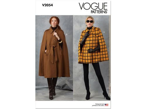 Great value Vogue Pattern V2054 MISSES JACKET- Size A (XS-S-M-L-XL-XXL) available to order online New Zealand