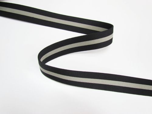 Great value 35mm Rigid Webbing Tape- Grey / Black #T631 available to order online New Zealand