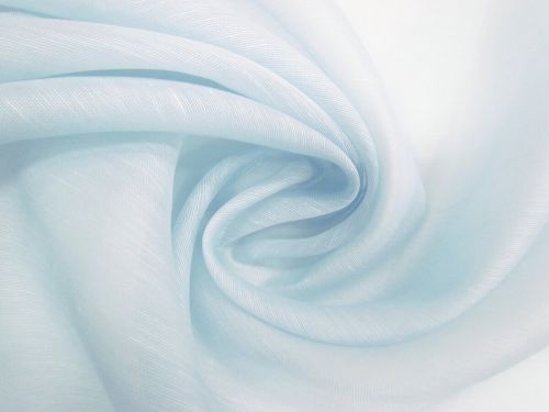 Great value Silk Linen Slub Organza- Baby Blue #12106 available to order online New Zealand