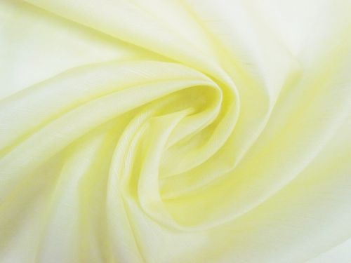 Great value Silk Linen Slub Organza- Lemon Chartreuse #12110 available to order online New Zealand