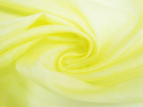 Great value Silk Linen Slub Organza- Daffodil Yellow #12111 available to order online New Zealand