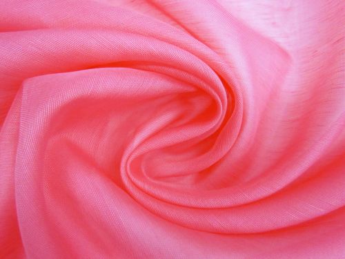 Great value Silk Linen Slub Organza- Lipstick Pink #12117 available to order online New Zealand