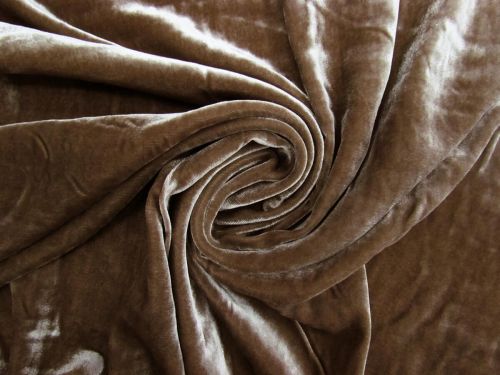 Great value Silk Rayon Velvet- Walnut Brown #12131 available to order online New Zealand