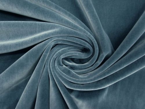 Great value Stretch Cotton Velveteen- Stormy Sea Blue #12135 available to order online New Zealand