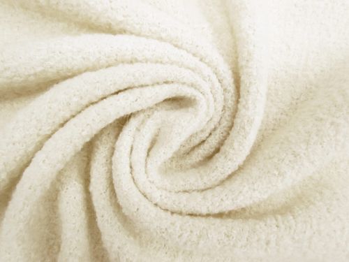 Great value Wool Cotton Boucle Knit- Cosy Cream #12146 available to order online New Zealand