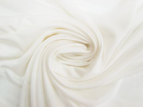 Great value Silk Viscose Interlock Jersey- Soft Ivory #12151 available to order online New Zealand