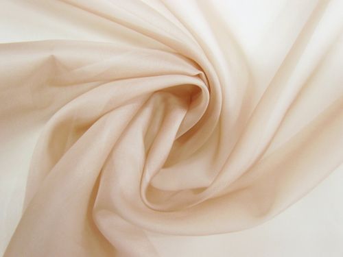 Great value Heavyweight Silk Organza- Warm Beige #12152 available to order online New Zealand