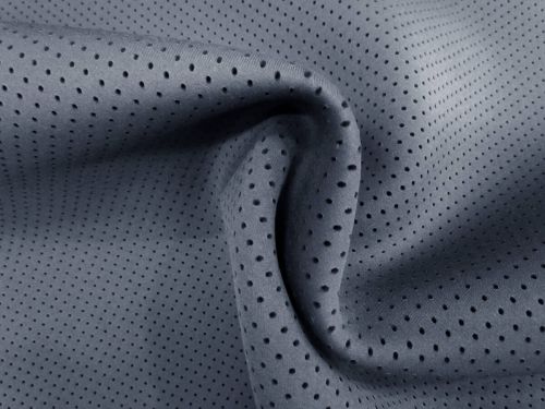 Great value Perforated Jersey Bonded Scuba- Gunmetal #12164 available to order online New Zealand