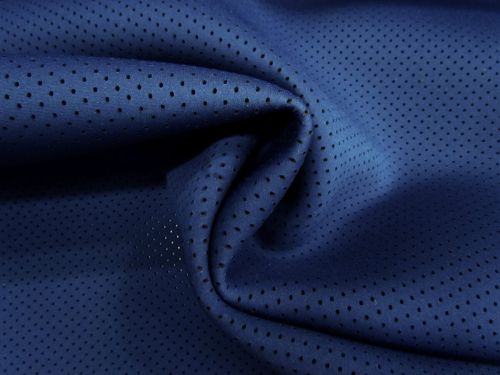 Great value Perforated Jersey Bonded Scuba- Navy #12165 available to order online New Zealand