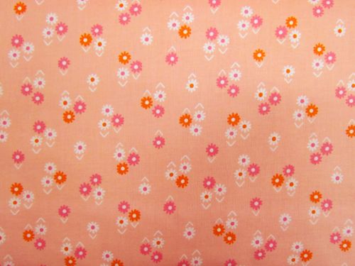 Great value Ruby Star Society Cotton- Juicy- Baby Flowers- Peach available to order online New Zealand