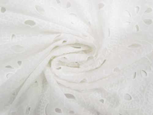 Great value Mediterranean Floral Cotton Broderie Anglaise #12211 available to order online New Zealand