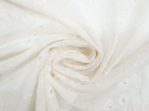 Great value Summery Blooms Cotton Voile Broderie Anglaise #12213 available to order online New Zealand