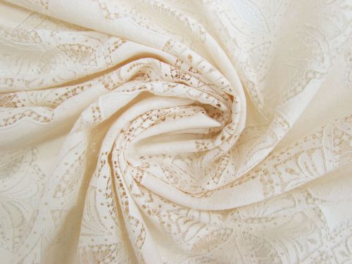 Great value Quaint Quatrefoil Cotton Lace- Pink Beige #12232 available to order online New Zealand