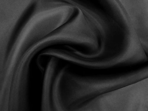 Great value Heavyweight Silk Organza- Ink Black #12283 available to order online New Zealand