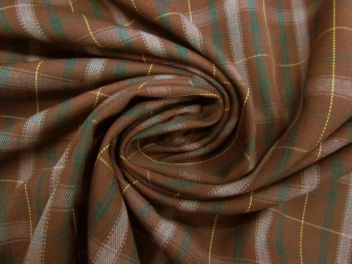 Great value Eliot Plaid Viscose Blend Suiting #12316 available to order online New Zealand