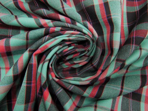 Great value Carroll Plaid Viscose Blend Suiting #12317 available to order online New Zealand