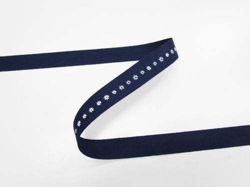 Great value 19mm Daisy Chain Ribbon- Navy Blue #T636 available to order online New Zealand