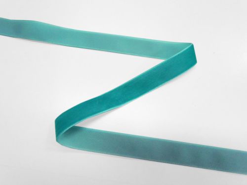 Great value 19mm Velvet Ribbon- Aquamarine #T650 available to order online New Zealand