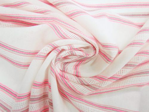 Great value Neon Lights Self Stripe Linen Blend Gauze #12335 available to order online New Zealand