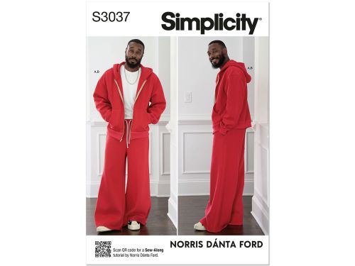Great value Simplicity Pattern S3037 MEN / BOY SPORTSWEAR- Size A (S-M-L-XL-XXL) available to order online New Zealand