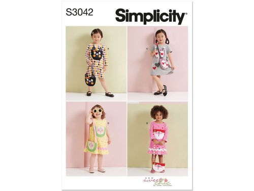 Great value Simplicity Pattern S3042 TODDLER DRESS- Size A (1/2-1-2-3-4) available to order online New Zealand