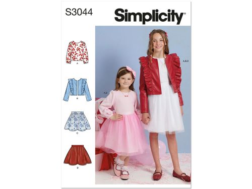 Great value Simplicity Pattern S3044 CHILD / GIRL SPORTSWEAR- Size K5 (7-8-10-12-14) available to order online New Zealand