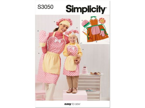 Great value Simplicity Pattern S3050 UNDEFINED APRON- Size A (S - L / S - L) available to order online New Zealand