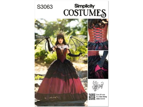 Great value Simplicity Pattern S3063 MISSES COSTUME- Size H5 (6-8-10-12-14) available to order online New Zealand