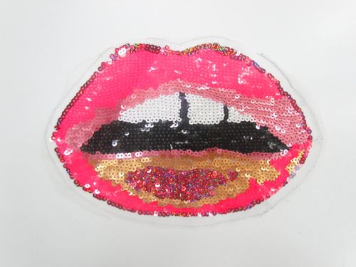 Great value Lips Sequin Motif- Warm Pink- SQM11 available to order online New Zealand