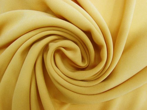 Great value Satin Back Crepe- Dijon Yellow #12743 available to order online New Zealand
