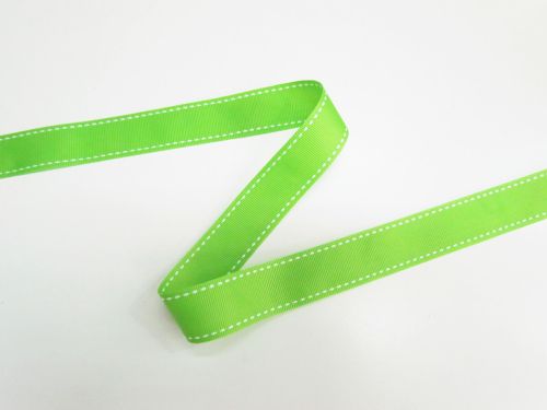 Great value 22mm Stitch Grosgrain Ribbon- Lime #T739 available to order online New Zealand