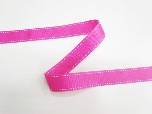 Great value 22mm Stitch Grosgrain Ribbon- Fuchsia #T746 available to order online New Zealand