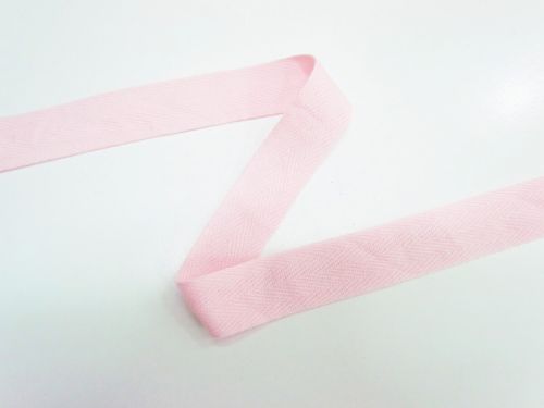 Great value 26mm Cotton Herringbone Tape- Pale Pink #T755 available to order online New Zealand