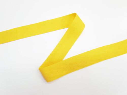 Great value 26mm Cotton Herringbone Tape- Bright banana #T759 available to order online New Zealand