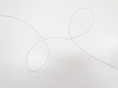 Great value 1mm Round Millinery Elastic- Grey White #T774 available to order online New Zealand