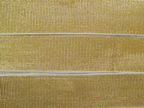 Great value 40mm Metallic Knitted Elastic- Golden Glow #T785 available to order online New Zealand
