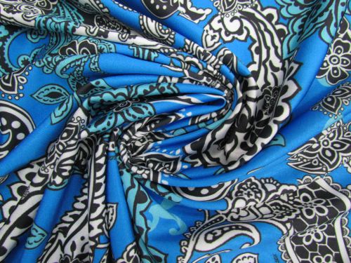 Great value Ocean Paradise Paisley Shiny Spandex #12939 available to order online New Zealand