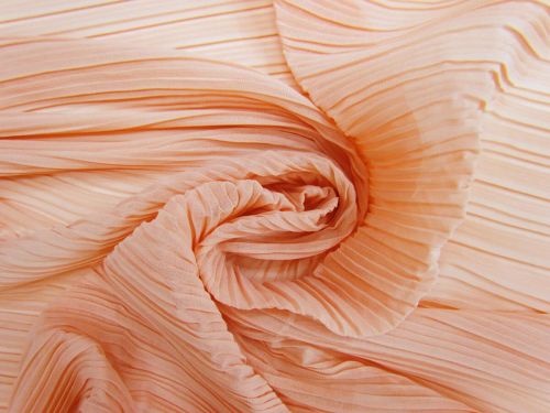 Great value Pleated Georgette- Summer Peach #12968 available to order online New Zealand