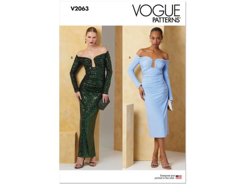 Great value Vogue Pattern V2063 MISSES DRESS- Size Y5 (18-20-22-24-26) available to order online New Zealand