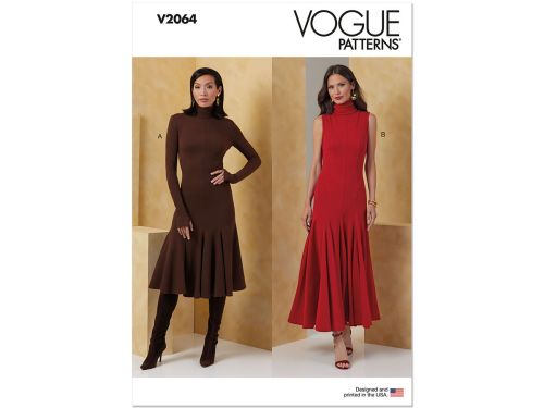 Great value Vogue Pattern V2064 MISSES DRESS- Size U5 (16-18-20-22-24) available to order online New Zealand