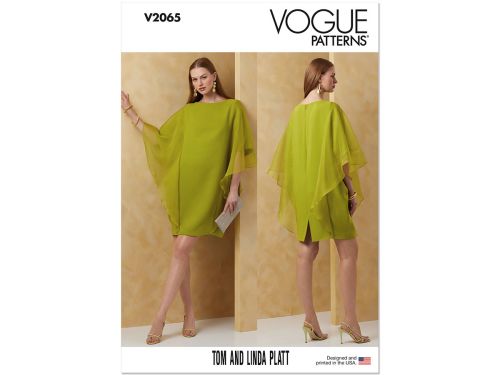 Great value Vogue Pattern V2065 MISSES DRESS- Size B5(8-10-12-14-16) available to order online New Zealand