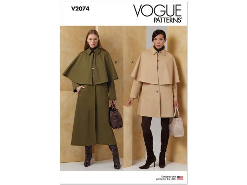 Great value Vogue Pattern V2074 MISSES JACKET- Size A (S-M-L-XL-XXL) available to order online New Zealand